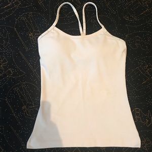 Light pink power y tank